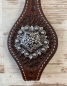 Floral Pentagon Concho antik 1 1/2